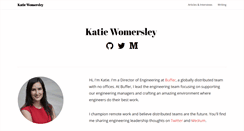 Desktop Screenshot of katiewomersley.com